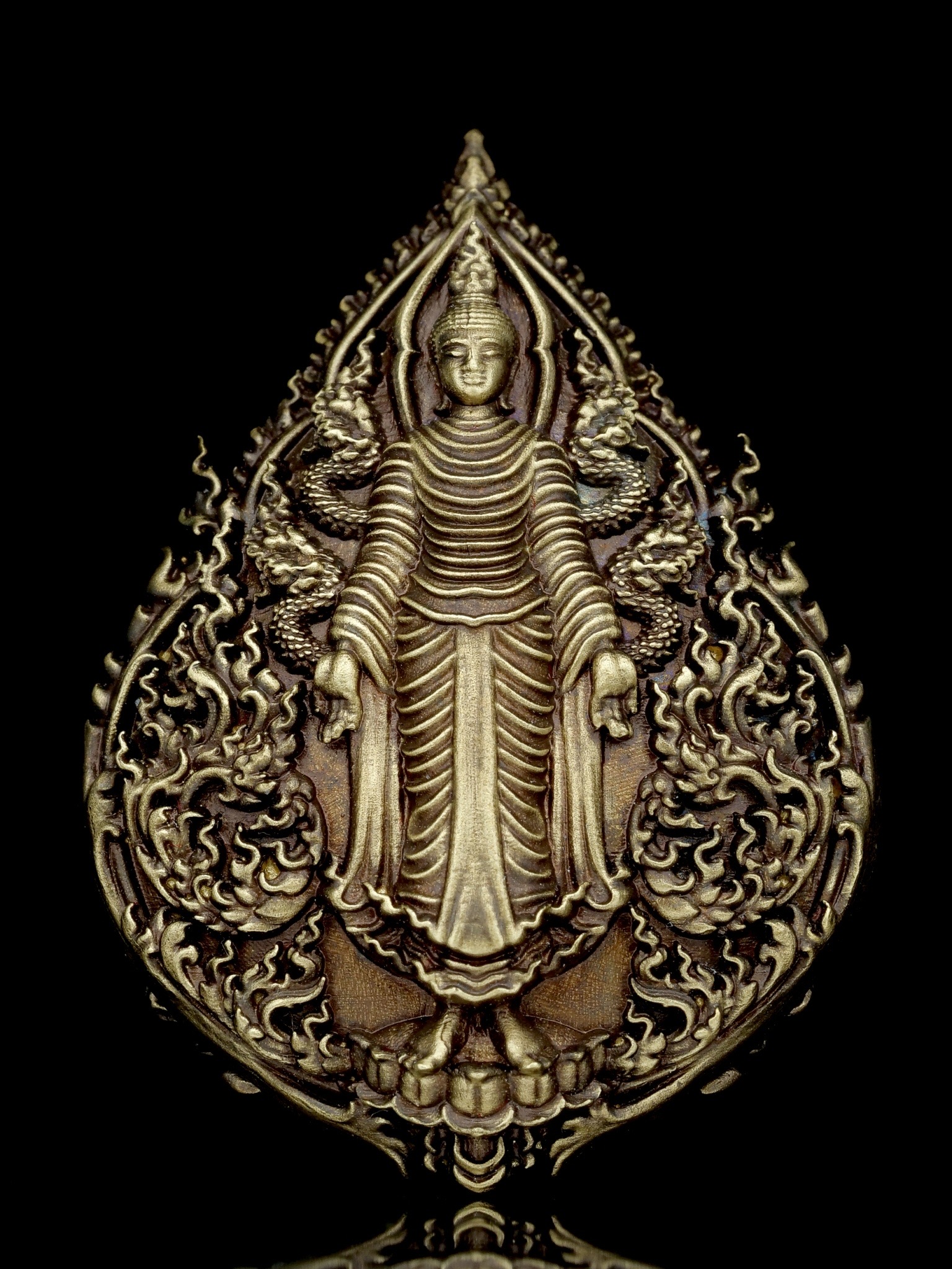 พระพุทธประทานพร รุ่น พุทธบารมี รหัส13 เนื้อทองเทวฤทธิ์ซาติน