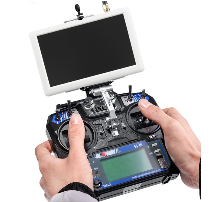 ตัวจับจอfpv และโทรศัพท์ สำหรับรีโมท Flysky i6x i6 5.5นิ้ว Phone Holder Clip Bracket Phone Mount Support for FlySky FS-i6 i6S Remote Controller 2.4G RC