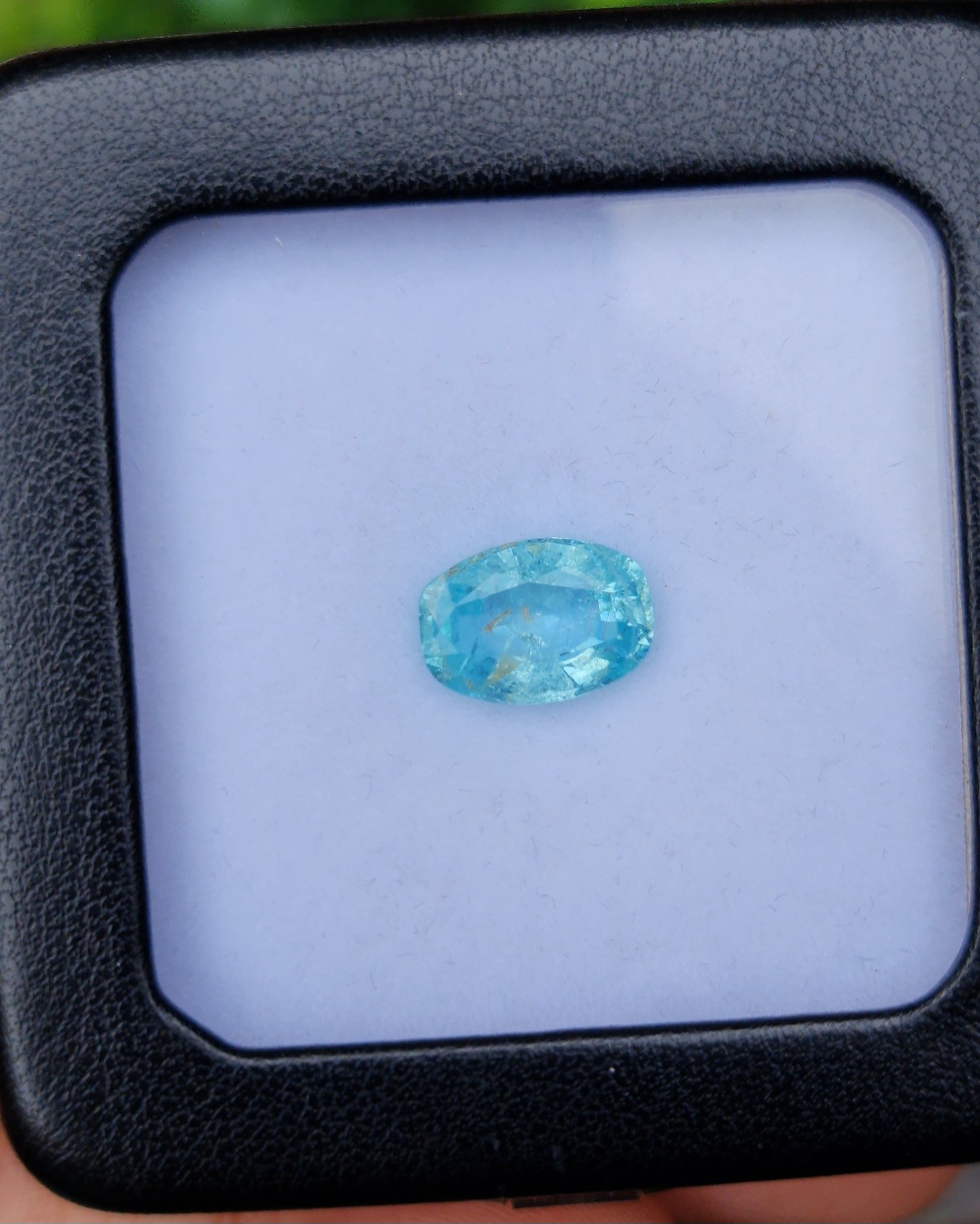 พลอย พาไรบ้า ทัวร์มาลีน Paraiba Tourmaline 3.35 กะรัต (Cts.) พร้อมใบเซอร์ พลอยแท้อัญมณีมงคล ประจําวันเกิด เครื่องประดับพลอย
