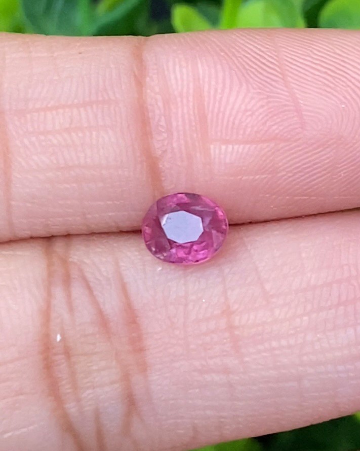 พลอย ทับทิม (Ruby Sapphire) 1.05 กะรัต (Cts.) พลอยแท้ อัญมณีมงคลประจําวันเกิด เครื่องประดับพลอย