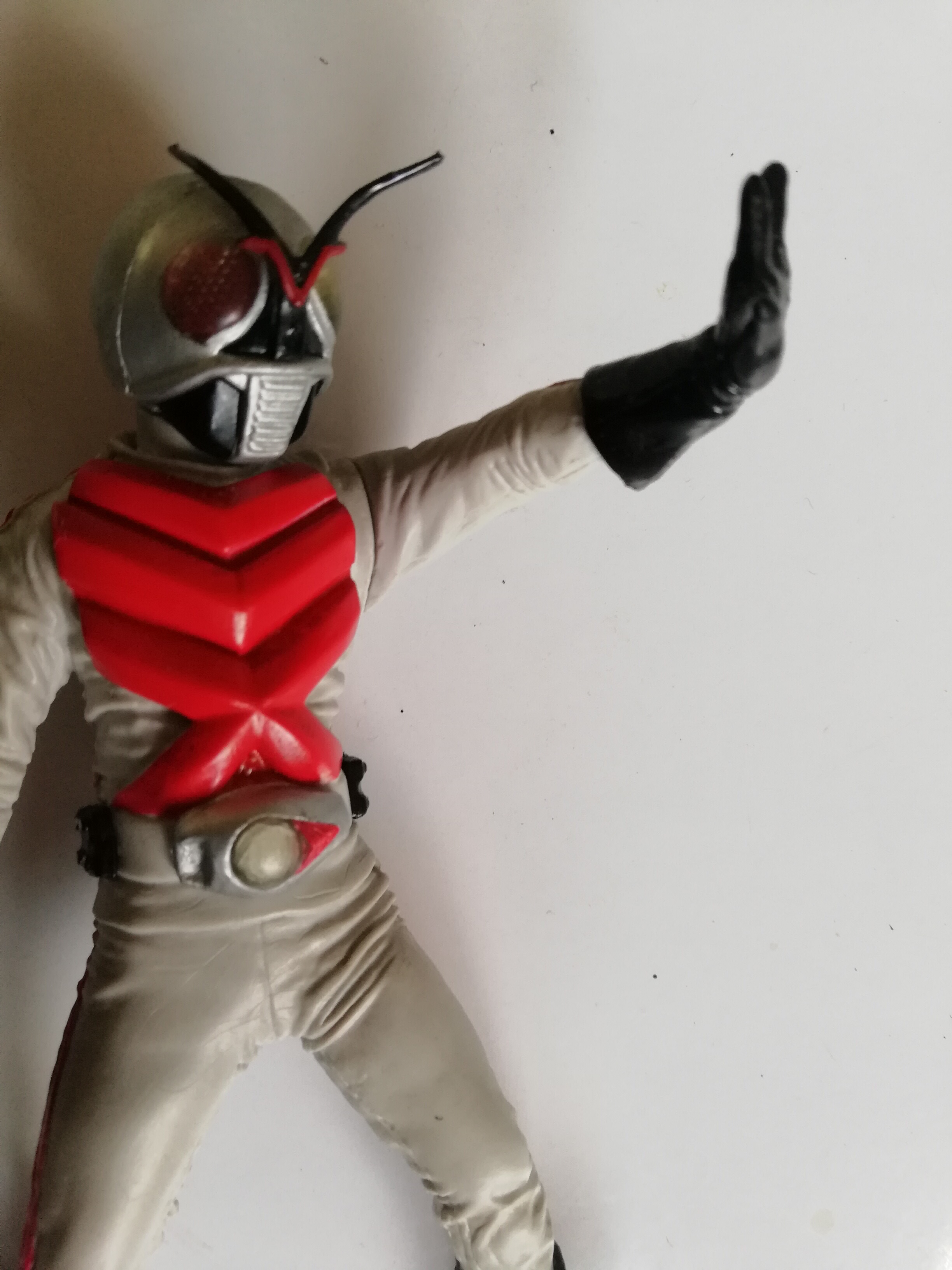 ของเล่น ของสะสมไรเดอร์X,Masked Rider X ของฟิชโช่ สูง13 ซม. มือถือ ไรเดิ้ลสติ๊ก ของเก่าสะสม เก่าเก็บตามสภาพ