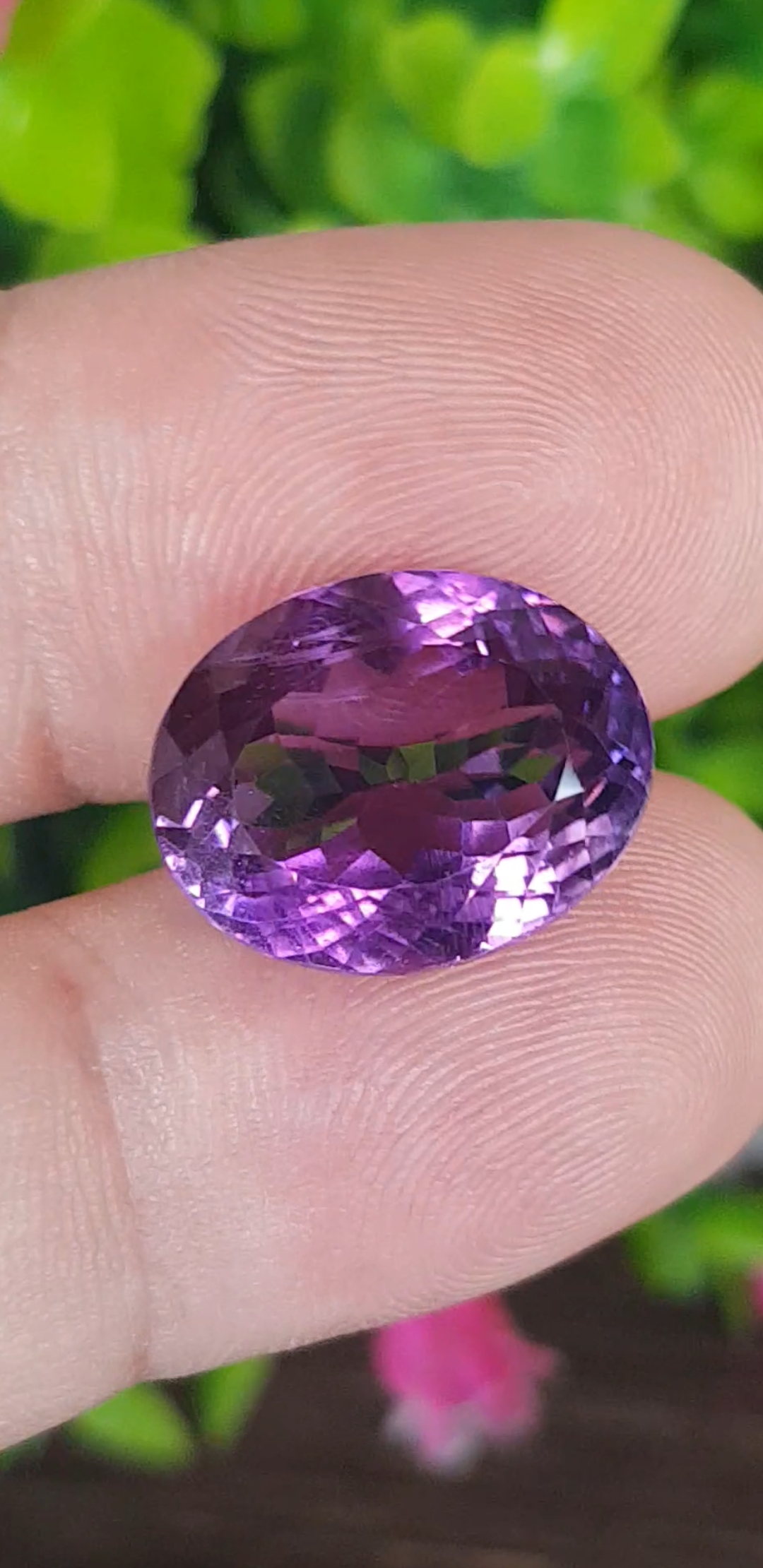 พลอย อเมทิส Amethyst 15.57 กะรัต (Cts.) พลอยแท้ อัญมณีมงคลประจําวันเกิด เครื่องประดับพลอย