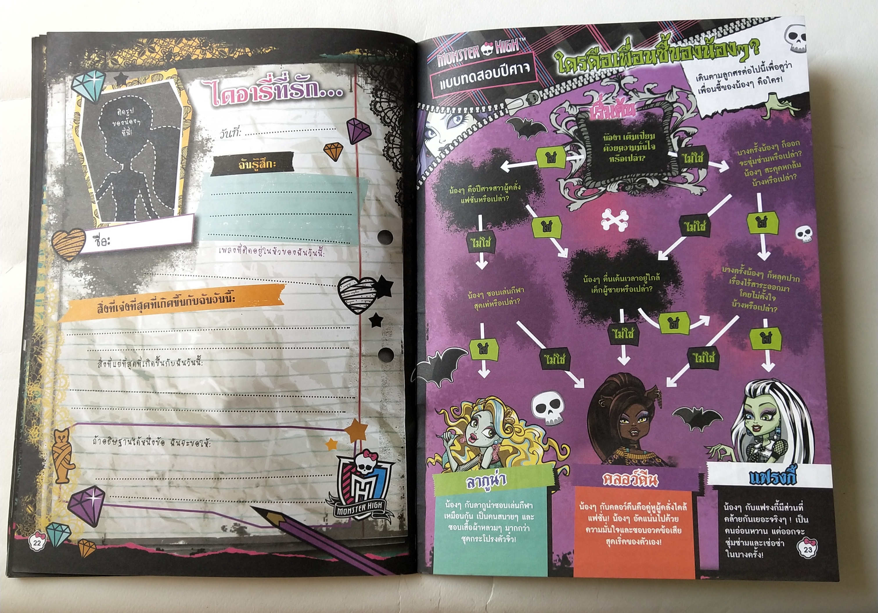 นิตยสาร Monster High ฉบับที่ 02 ปี 2556 *** สันปกด้านล่างมีตำหนิตามภาพ สวยซะมั่นใจสไตล์ Monster นิตยสารภาพสีผสมพร้อมภาพ Monster High โปสเตอร์ และการ์ตูน