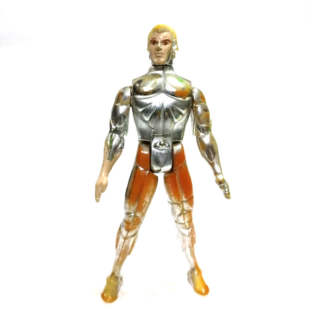 ฟิกเกอร์เก่า สตีลวิล จาก Silver hawk กลไกบีบขากางแขนยังใช้ได้ สีลอกเก่าตามเวลา** ไม่มีปีก ขายตามสภาพ