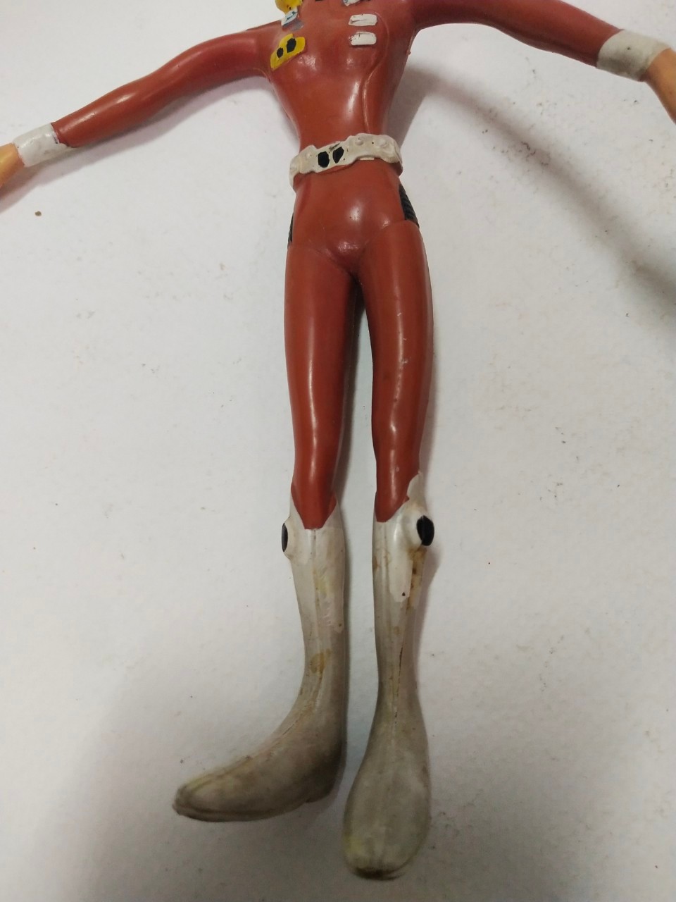 ตุ๊กตายางดัด กัปตัน Flam johann landor จากเรื่อง กัปตันฟิวเจอร์ ของ POPY 1979 งานเก่าสะสม เก่าเก็บตามสภาพ