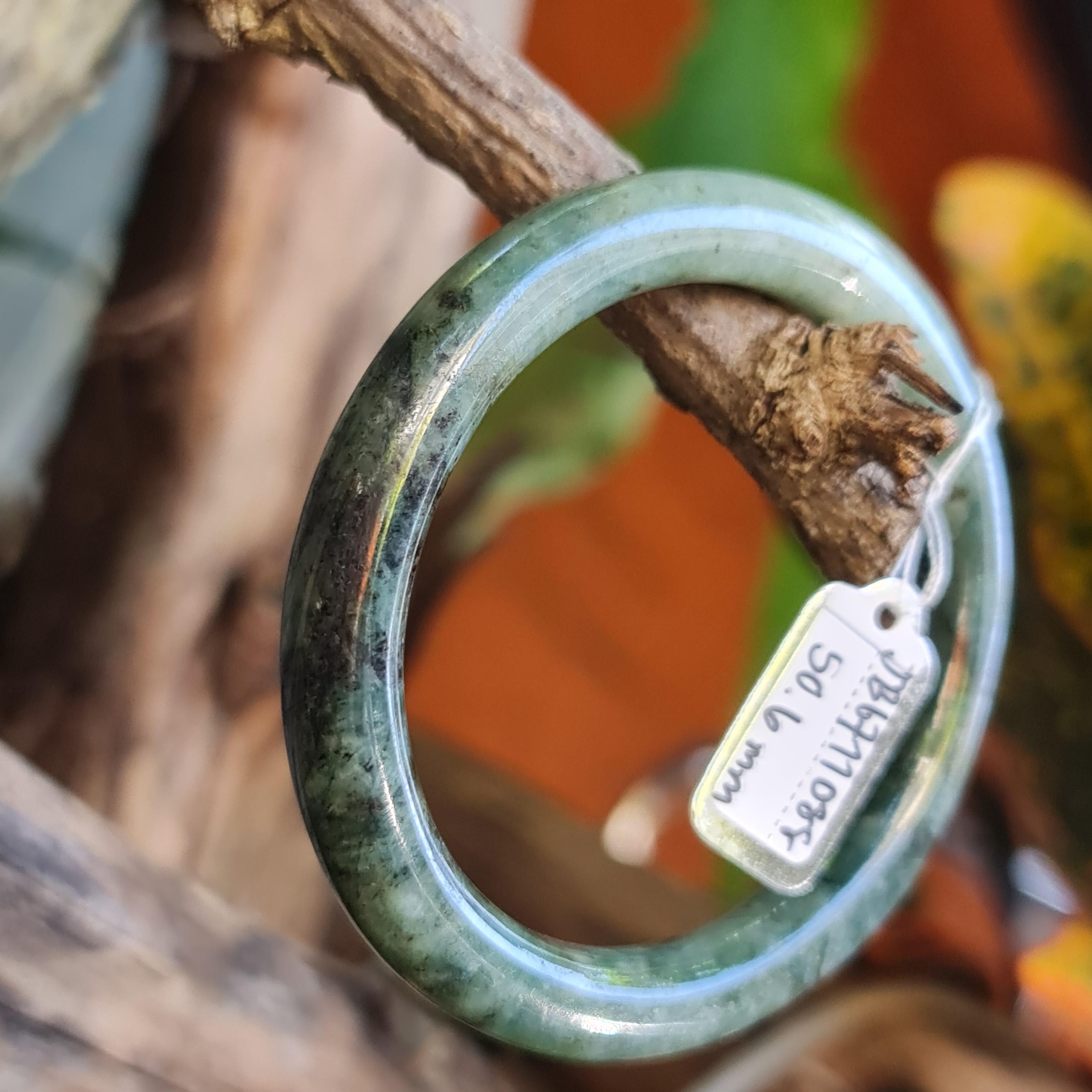 JB6711088 หยก พม่า แท้ Jade กำไลหยก (Jadeite bracelet) พม่า (Myanmar) 50.6 มม.