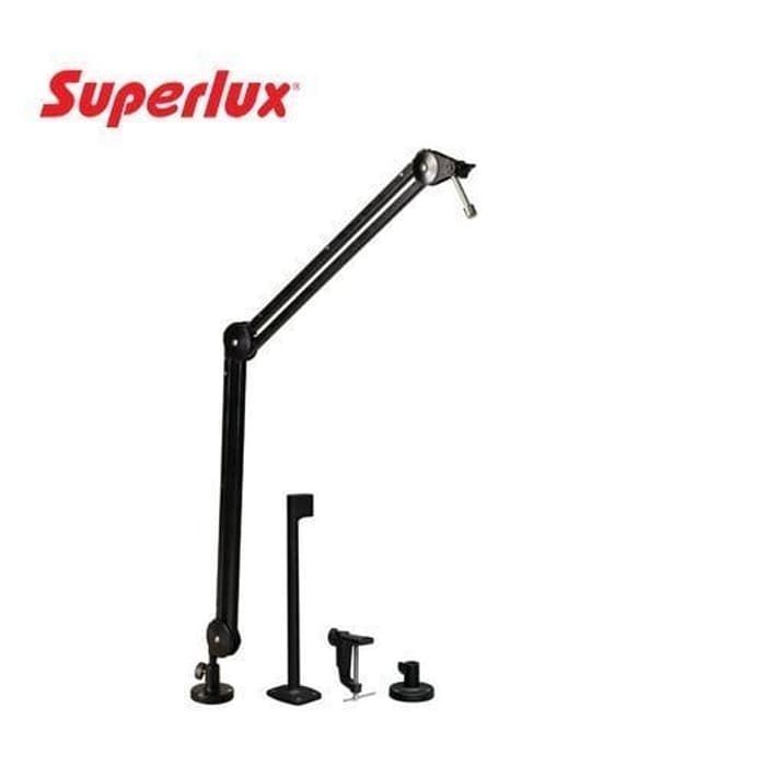 Superlux HM58B ขายิดไมโครโฟน แบบติดทั้งที่โต๊ะ desktop microphone microphone ขาตั้งไมค์ จาก Superlux รุ่น HM58B