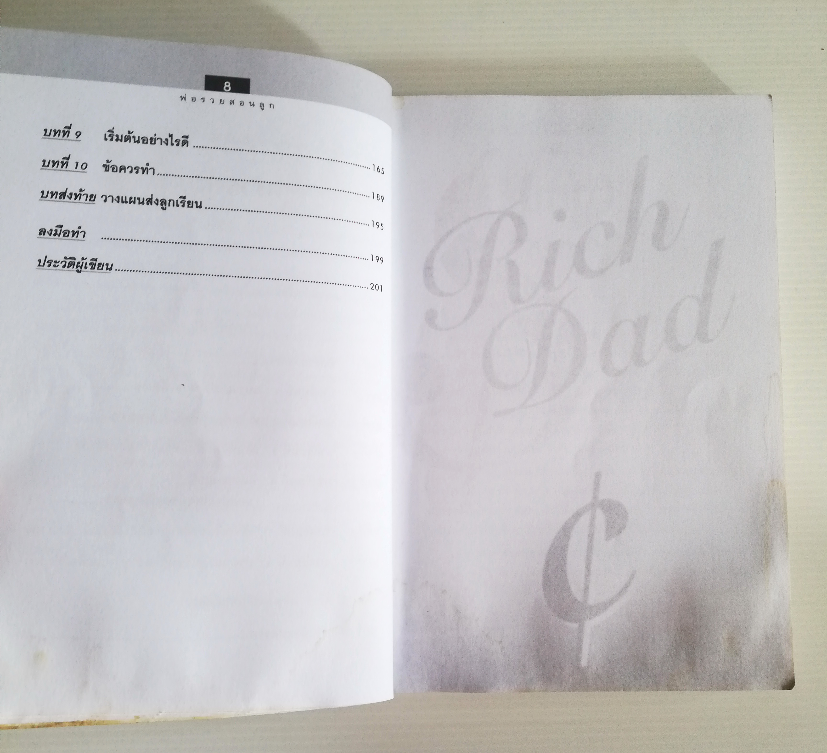 หนังสือการบริหารจัดการการเงินส่วนบุคคล ***หนังสือมีตำหนิ โปรดตรวจสอบทุกภาพ Best Seller "พ่อรวยสอนลูก-Rich Dad Poor Dad" โดย Robert T. Kiyosaki และ Sharon L. Lechter