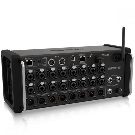 MIDAS MR18 ดิจิตอลมิกเซอร์ 18-Input Digital Mixer for iPad/Android Tablets