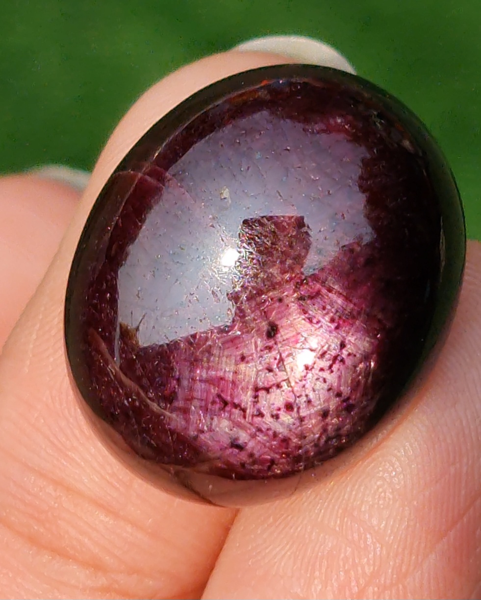 พลอย ทับทิม สตาร์ แซฟไฟร์ Ruby Star Sapphire 50.37 กะรัต (Cts.) ดิบ Unheated พร้อมใบเซอร์ พลอยแท้ อัญมณีมงคลประจําวันเกิด เครื่องประดับพลอย