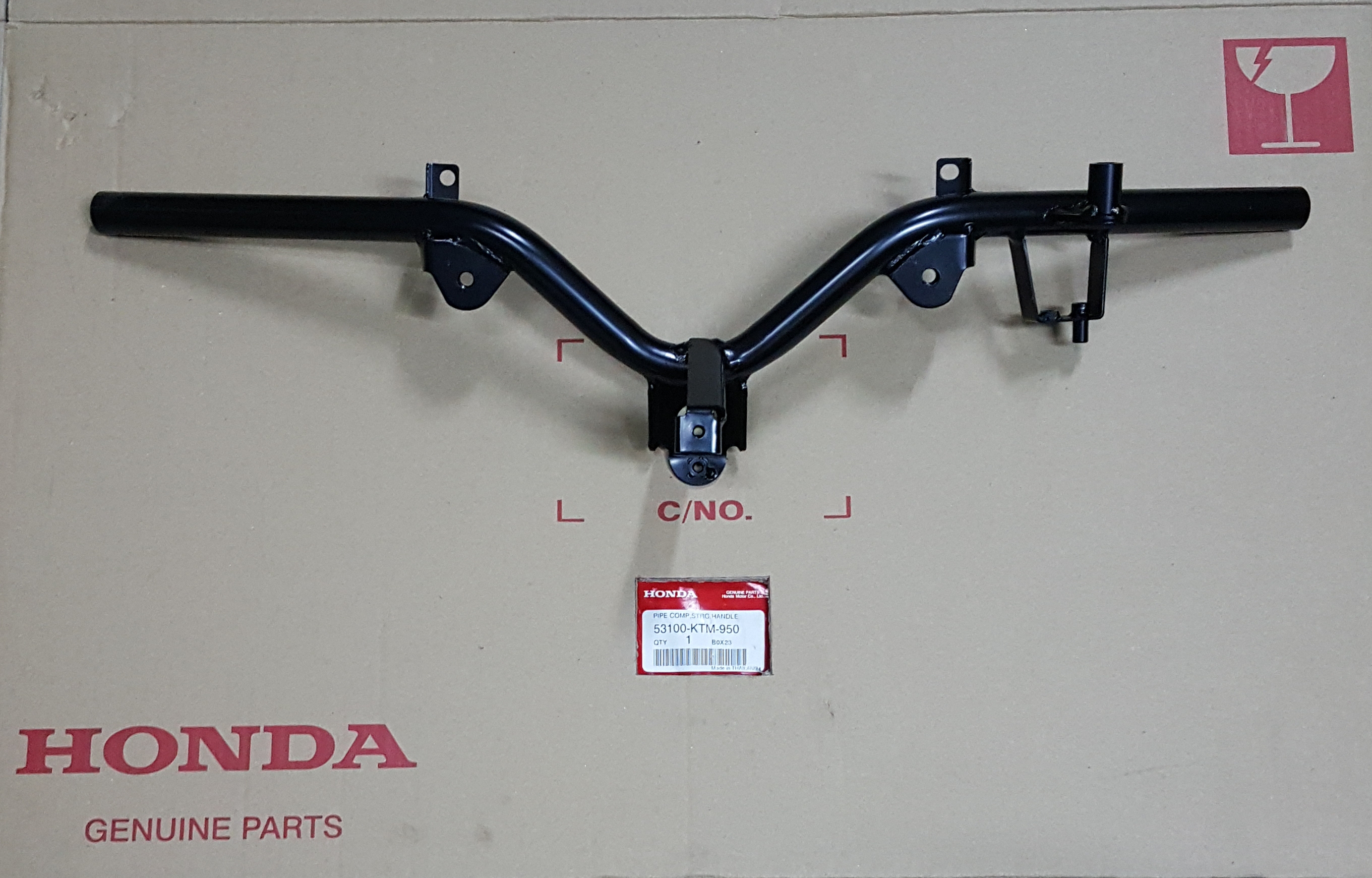แฮนด์บังคับเลี้ยว เวฟ125T,MT(ไฟเลี้ยวบังลม)
