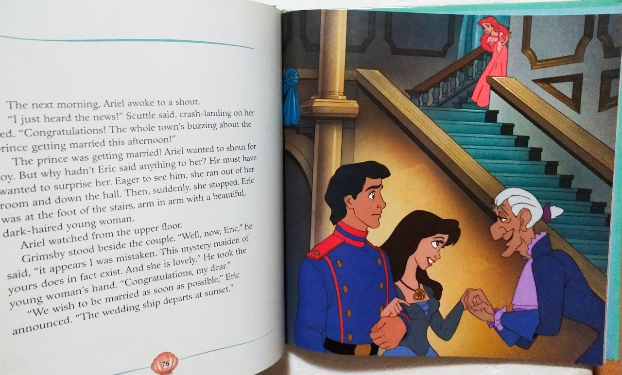 หนังสือนิทานภาพสวย**ปกหลังมีตำหนิตรงสันบนและมีรอยตามภาพ, เจ้าหญิงเงือกน้อย แอเรี่ยล The Little Mermaid