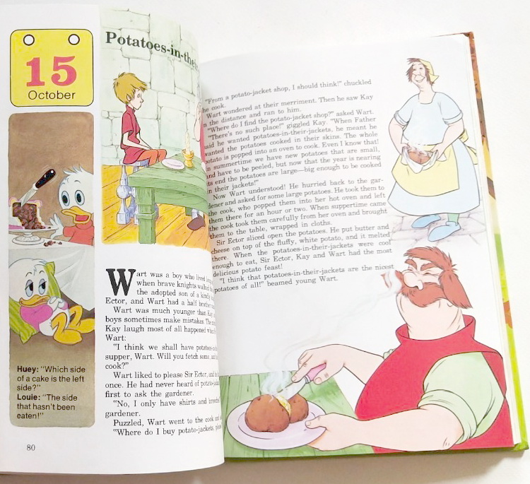 หนังสือภาพการ์ตูนดิสนีย์น่ารัก ปกแข็ง ฉบับภาษาอังกฤษ เล่าเรื่องราวของทุกวันในฤดูใบไม้ร่วง ผ่านตัวการ์ตูนจากดิสนีย์ Story a Day for every day of the year , Autumn