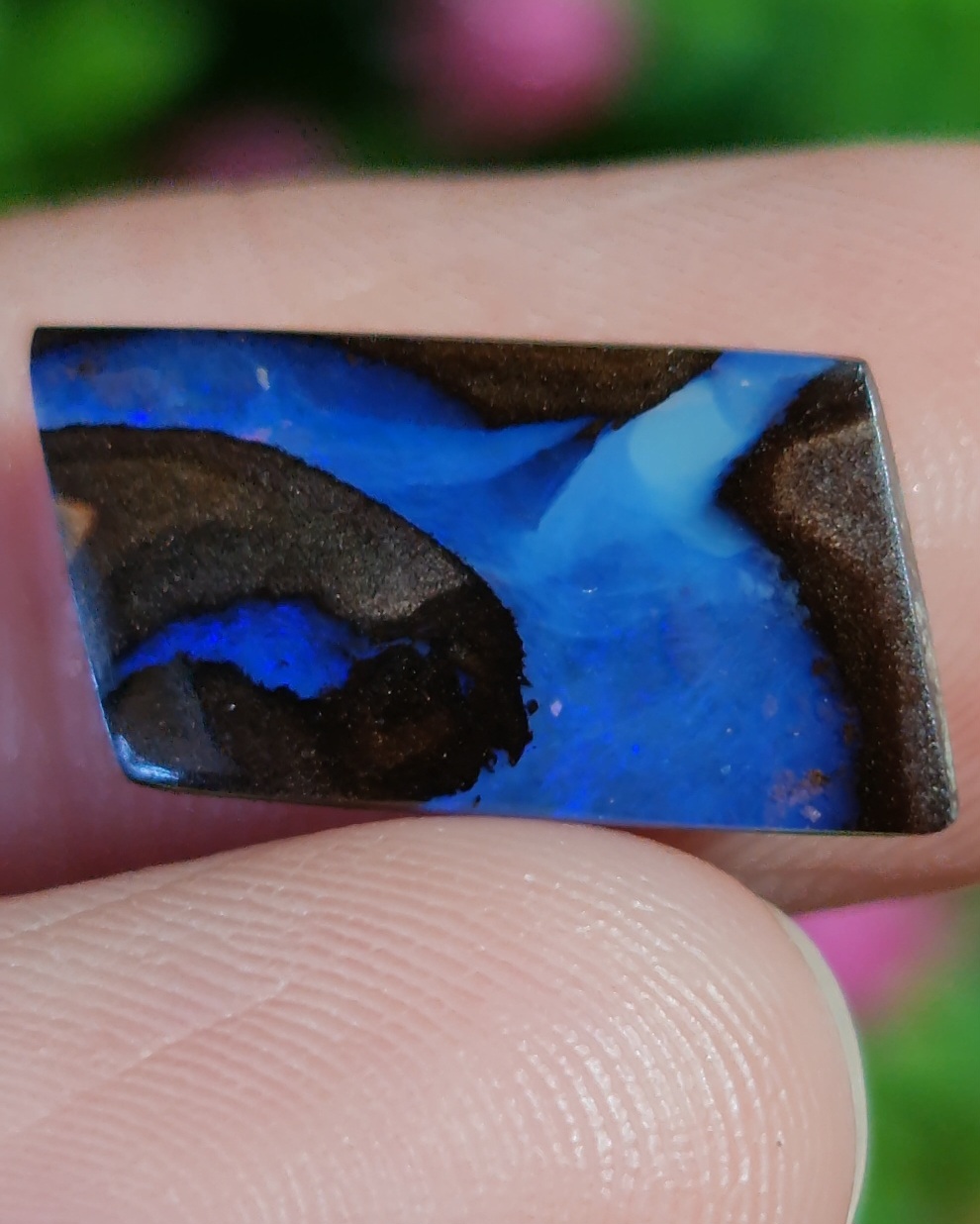 พลอย โบลเดอร์ โอปอล ออสเตรเลีย Australian Boulder Opal 7.00 กะรัต (Cts.) พลอยแท้ อัญมณีมงคลประจําวันเกิด เครื่องประดับพลอย