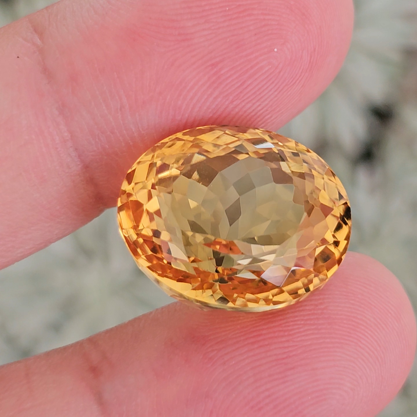 พลอย ซิทริน Citrine 25.92 กะรัต (Cts.) พลอยแท้ อัญมณีมงคลประจําวันเกิด เครื่องประดับพลอย