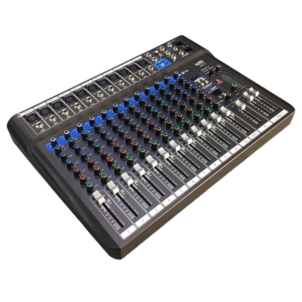 NTS MX-13 อนาล็อกมิกเซอร์ เสียบไมค์ได้ 11 ช่อง 1 Aux มอนิเตอร์