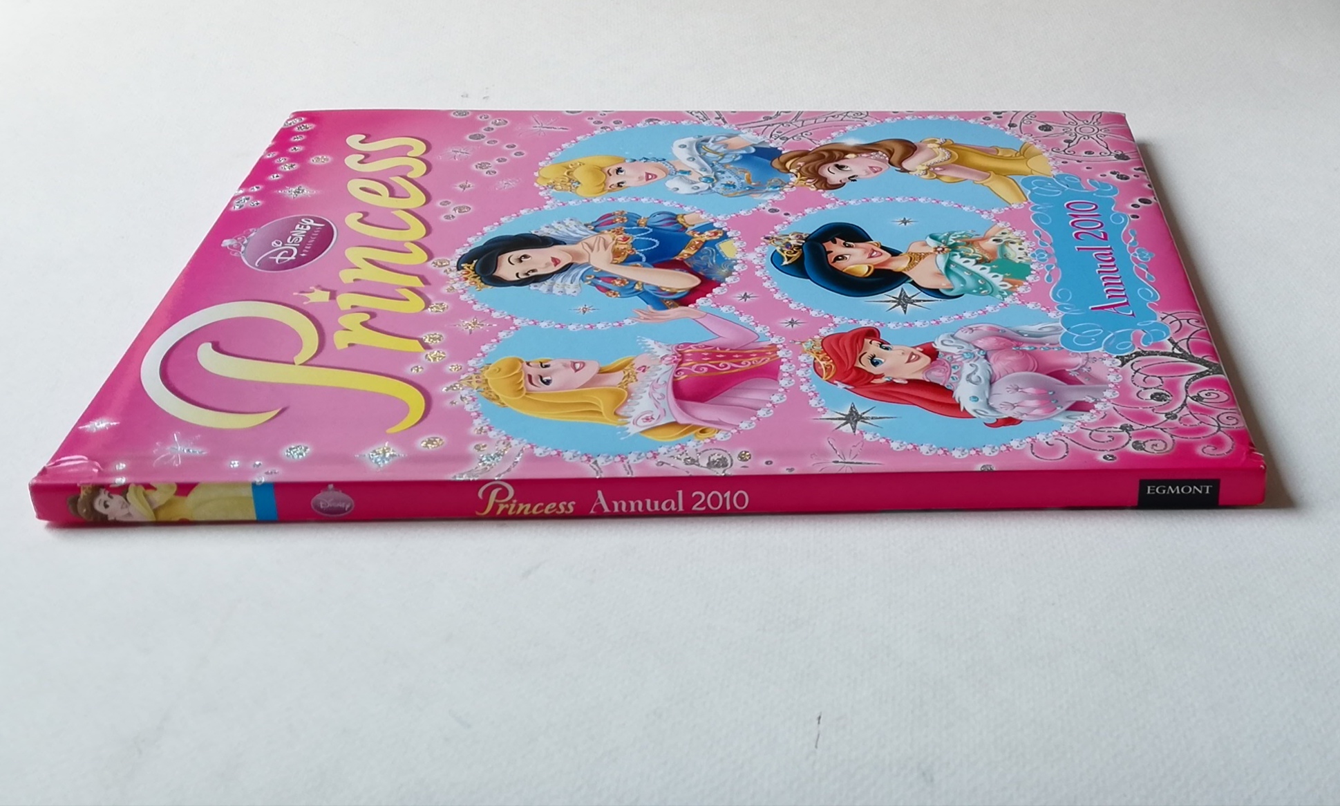 มีหลายภาพ,หนังสือภาพสวย เล่มใหญ่ ปกแข็ง นิทานและเกมส์ เจ้าหญิงดิสนีย์ ภาษาอังกฤษ Disney Princess Annual 2010 :- สโนไวท์ ออโรร่า ซินเดอเรลล่า แอเรียล แบลล์ และ จัสมิน จาก อลาดิน