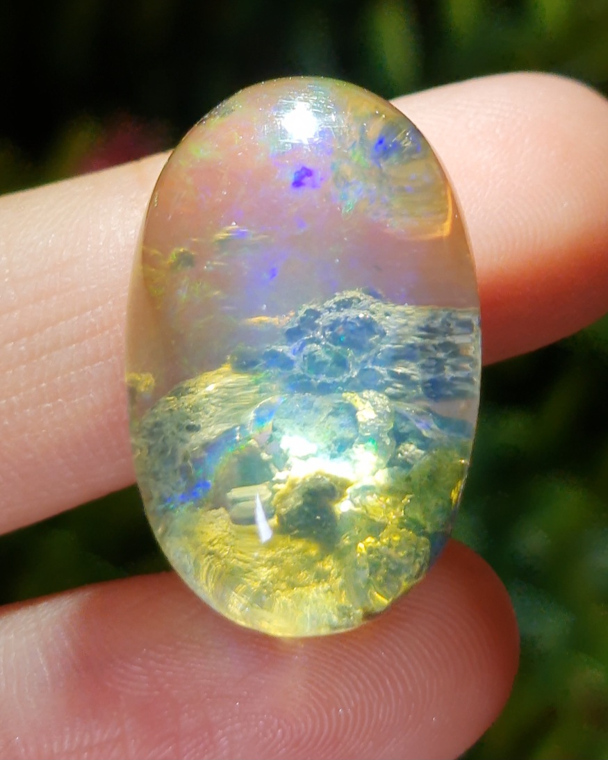 พลอย ไวท์ โอปอล White Opal 42.71 กะรัต (Cts.) พลอยแท้ อัญมณีมงคลประจําวันเกิด เครื่องประดับพลอย