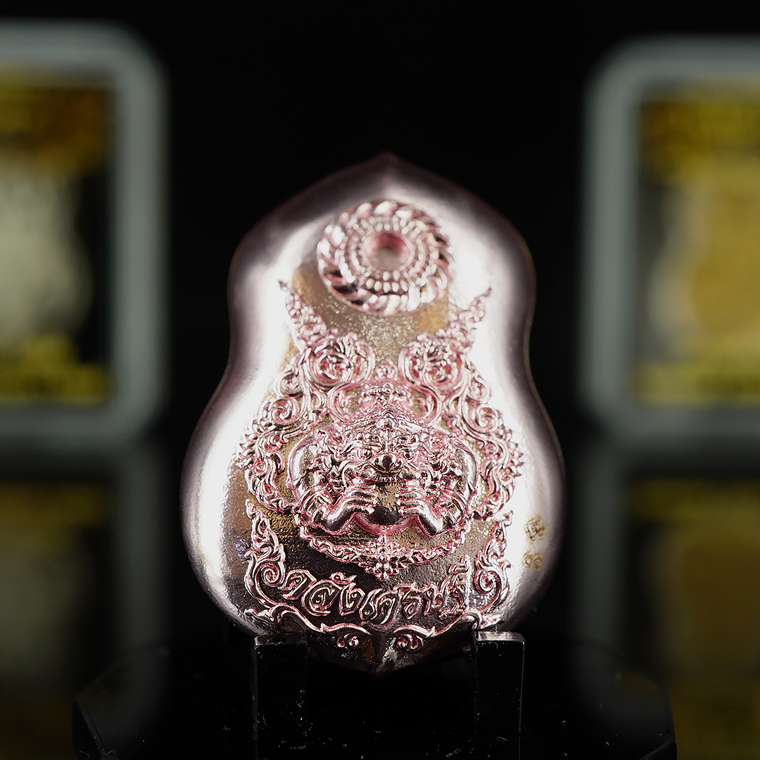 พระนารายณ์ทรงครุฑ รุ่นคลังเศรษฐี รายการที่ 5 เนื้อสัมฤทธิ์ชุบพิงค์โกลด์