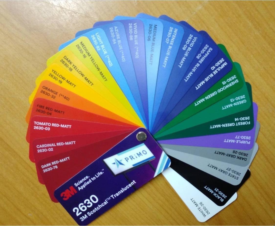 สติกเกอร์ 3M -2630 โปร่งแสง รุ่น DARK RED- MATT 2630-78