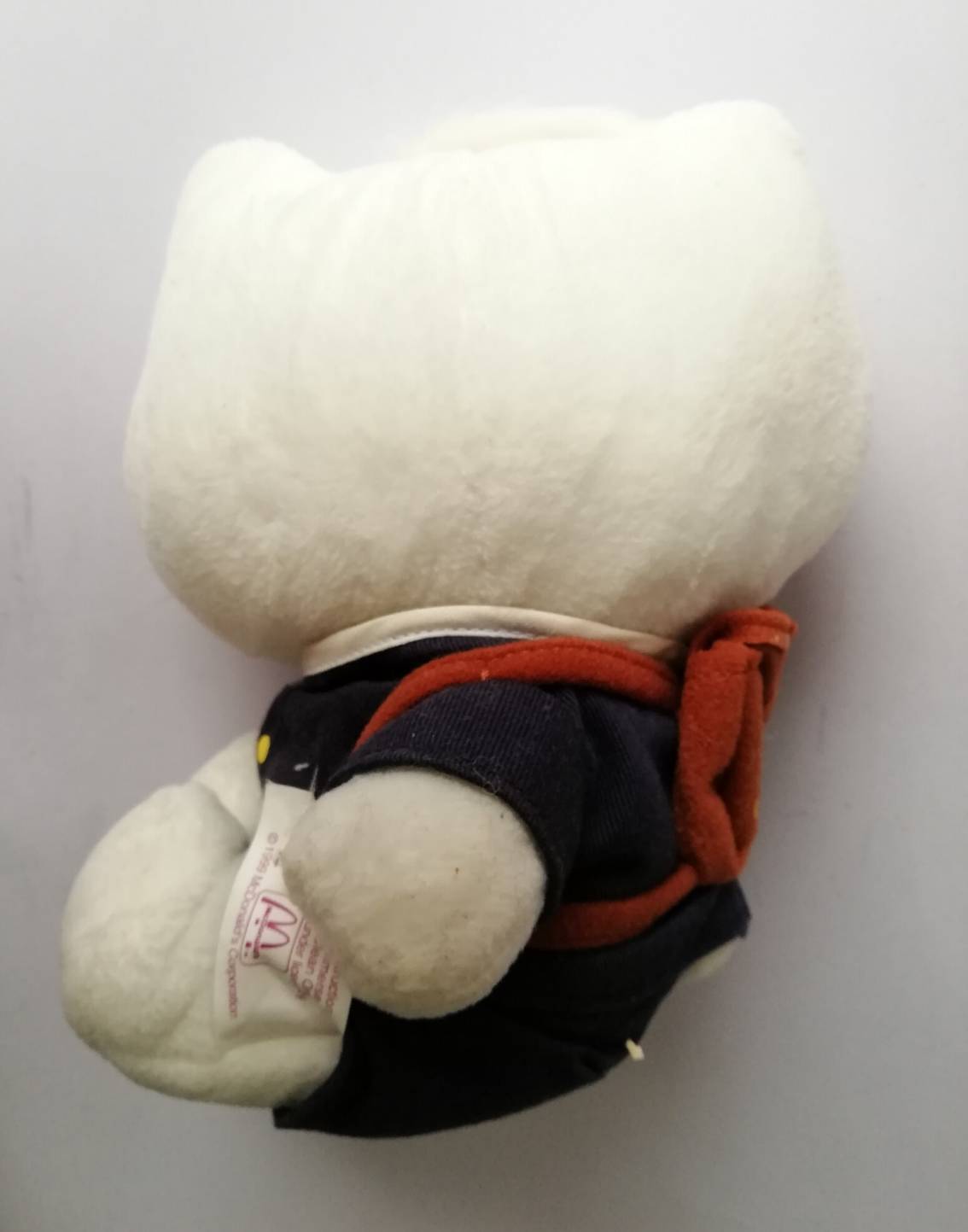 ตุ๊กตาผ้า Hello Kitty คิตตี้ผู้ชาย แดเนี่ยล Daniel ใส่ชุดนักเรียนสีน้ำเงิน ของสะสมจากแมคโดนัลด์ ประมาณ 7"