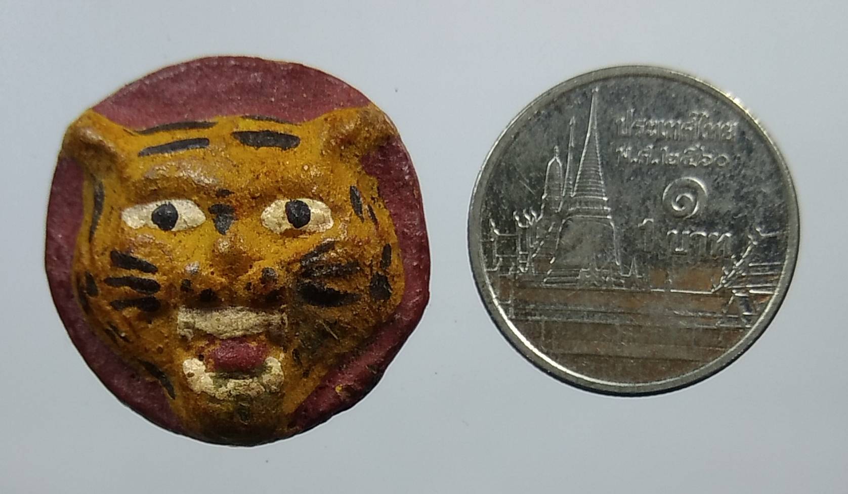 ร012 หน้ากากเสือ เนื้อดิน ไม่ทราบที่ครับ