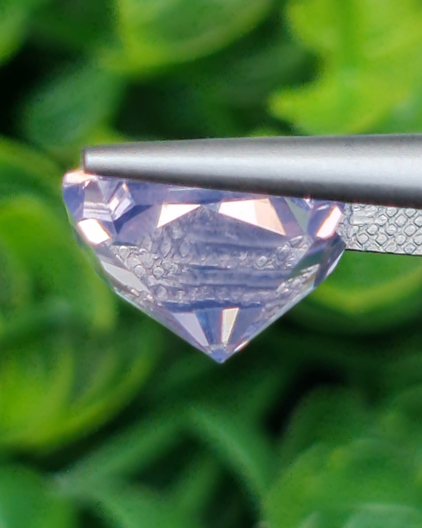 พลอย ลาเวนเดอร์ ควอตซ์ Lavender Quartz 9.355 กะรัต (Cts.) พลอยแท้ อัญมณีมงคลประจําวันเกิด เครื่องประดับพลอย