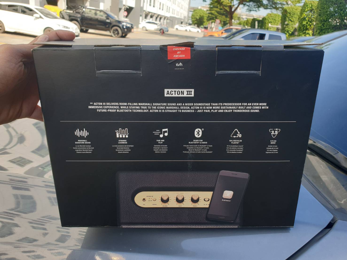 ลำโพง Mashall Action III สภาพดีมากมีกล่องศูนย์ไทย