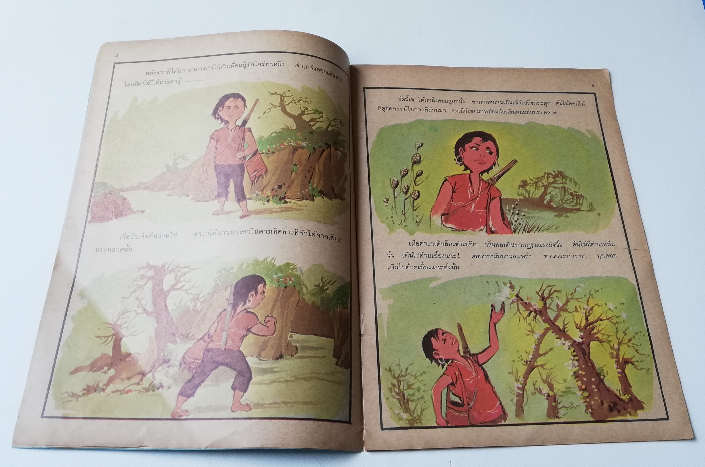 หนังสือภาพเก่า มีตำหนิ โปรดดูทุกภาพ,หนังสือนิยายการ์ตูน เอื้องแซะ สีทอง ภาพและเรื่องโดย วิชา พรหมจันทร์