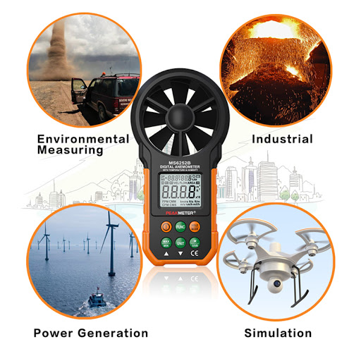 PEAKMETER เครื่องวัดแรงลม PM6252B