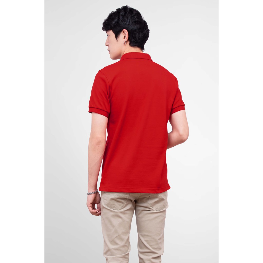 No Problem Noproblem ยอดขาย No.1 รับประกัน ไม่ย้วย ไม่ยืด ผ้านุ่ม เสื้อโปโล ชาย สีแดงโกเมน