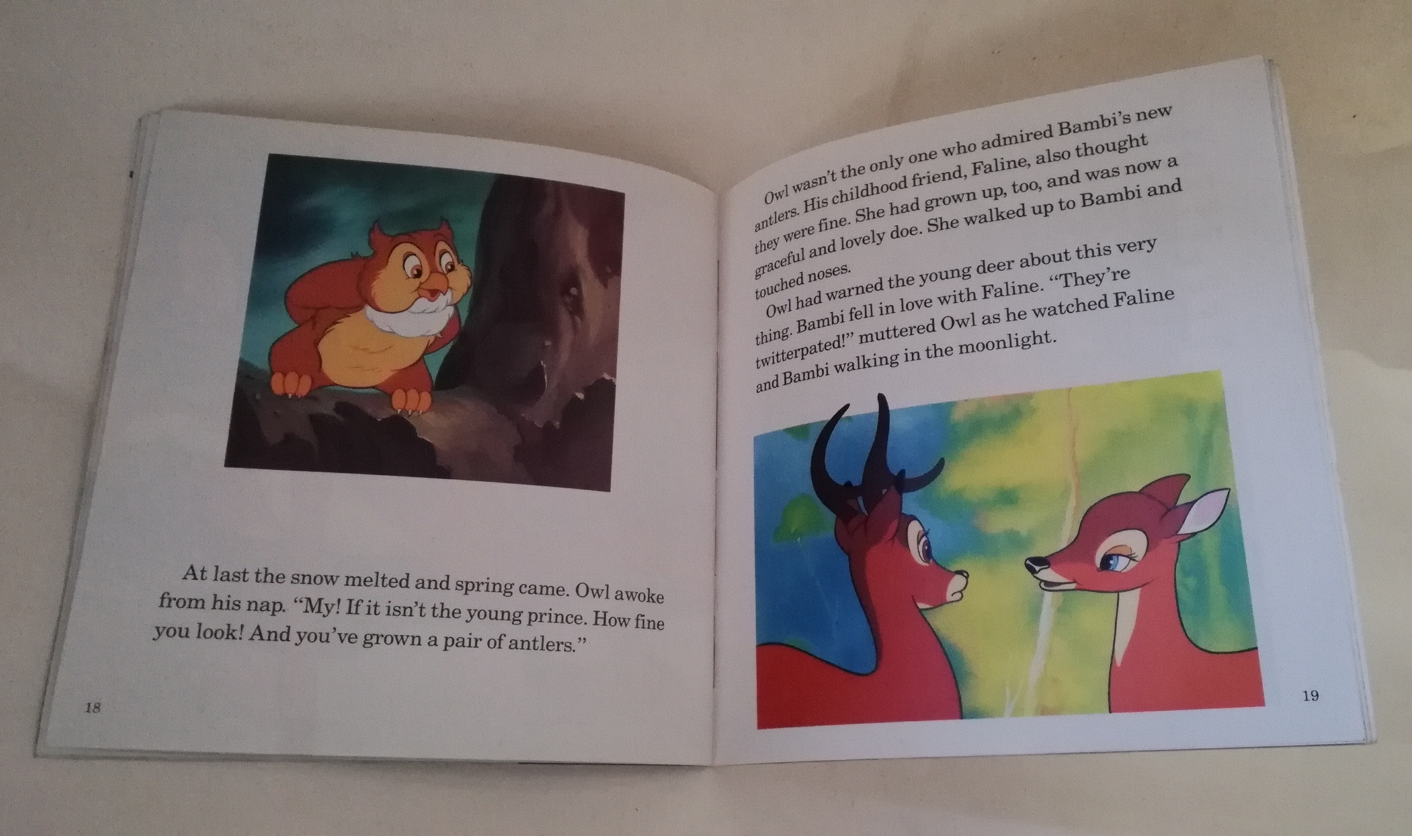 หนังสือนิทานภาษาอังกฤษจาก Disney แบมบี้ Bambi เล่มเล็ก ขนาด ประมาณ 7*7นิ้ว (เฉพาะหนังสือ ไม่มีเทปคลาสเซ็ท)