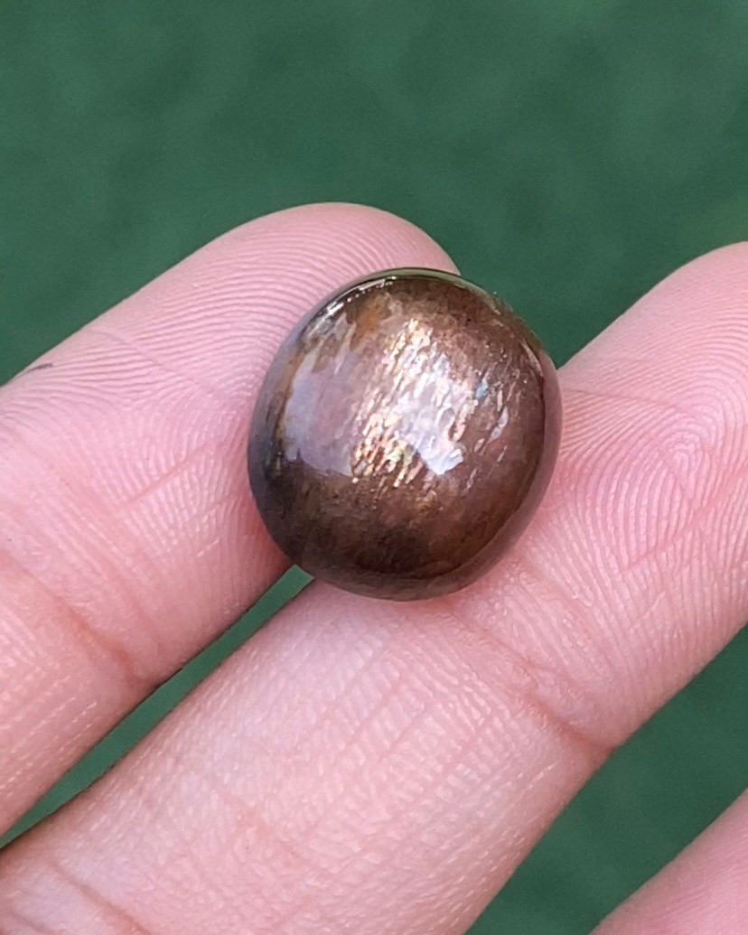 พลอย ซันสโตน Sunstone 12.65 กะรัต (Cts.) พลอยแท้ อัญมณีมงคลประจําวันเกิด เครื่องประดับพลอย