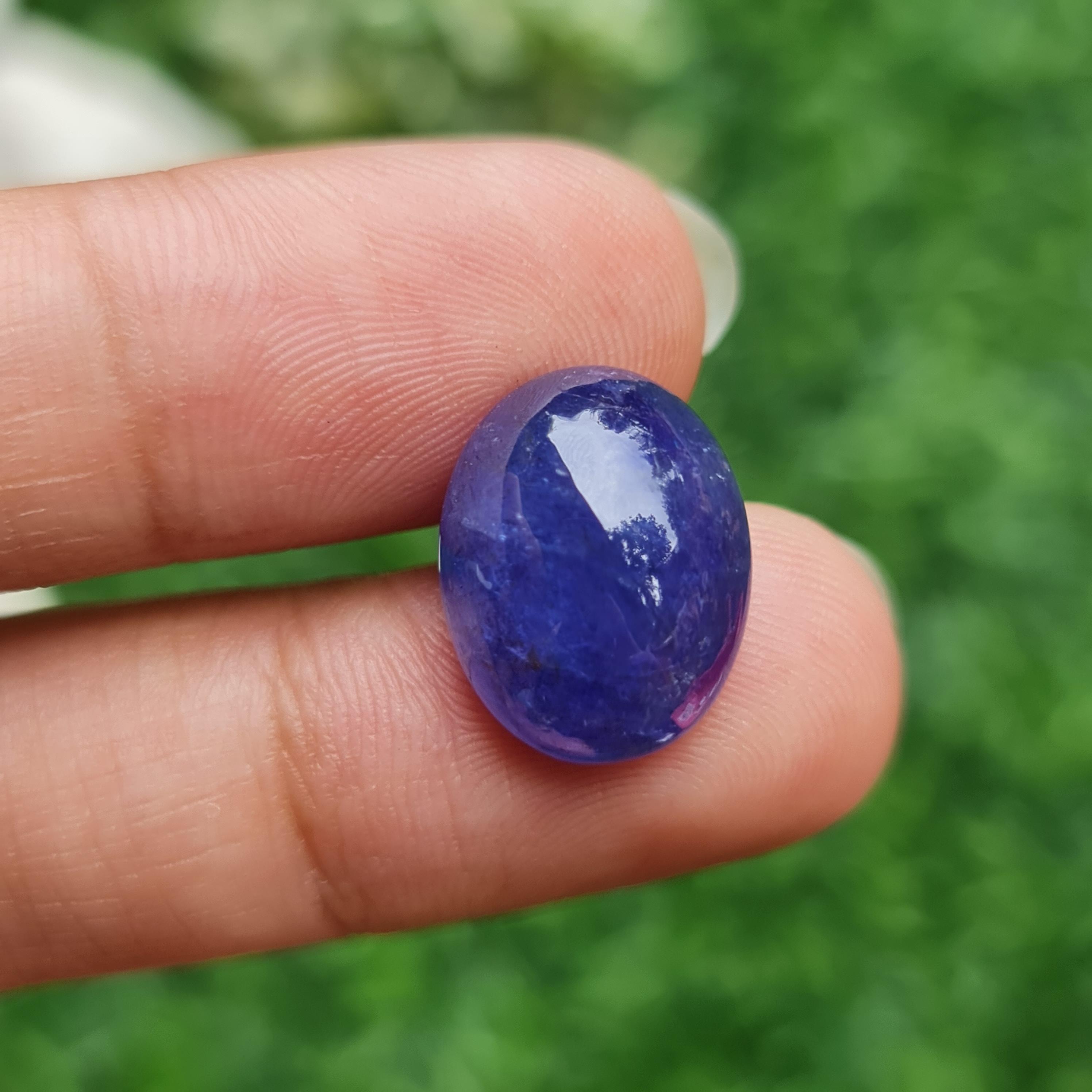 พลอย แทนซาไนท์ Tanzanite 13.59 กะรัต (Cts.) พลอยแท้ อัญมณีมงคลประจําวันเกิด เครื่องประดับพลอย