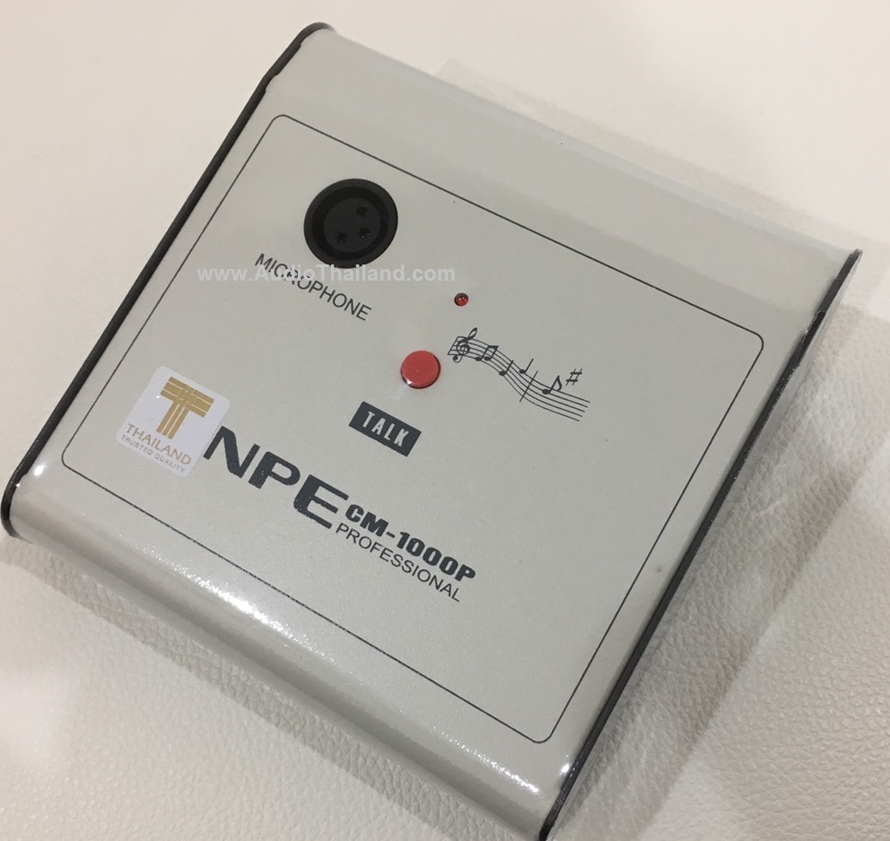 NPE CM-1000P ไมค์ประกาศ Chime Microphone ไมค์ประกาศแบบตั้งโต๊ะ มีปุ่มเสียงพูด/ระฆัง (Chim tone)