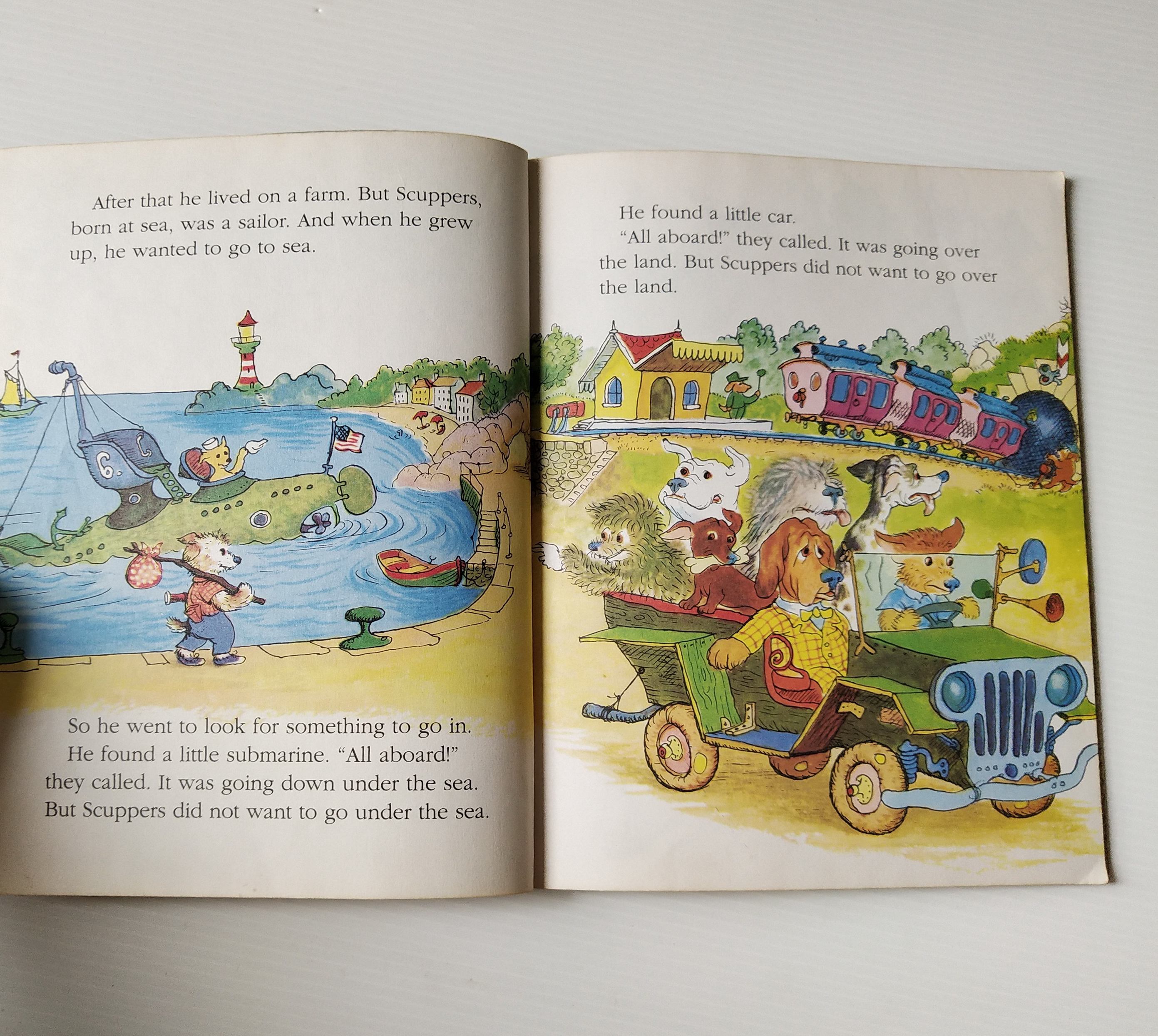 หนังสือนิทานเด็กฉบับภาษาอังกฤษ The Sailor Dog โดย Margaret Wise Brown ภาพโดย Garth Williams ,Golden Book New York