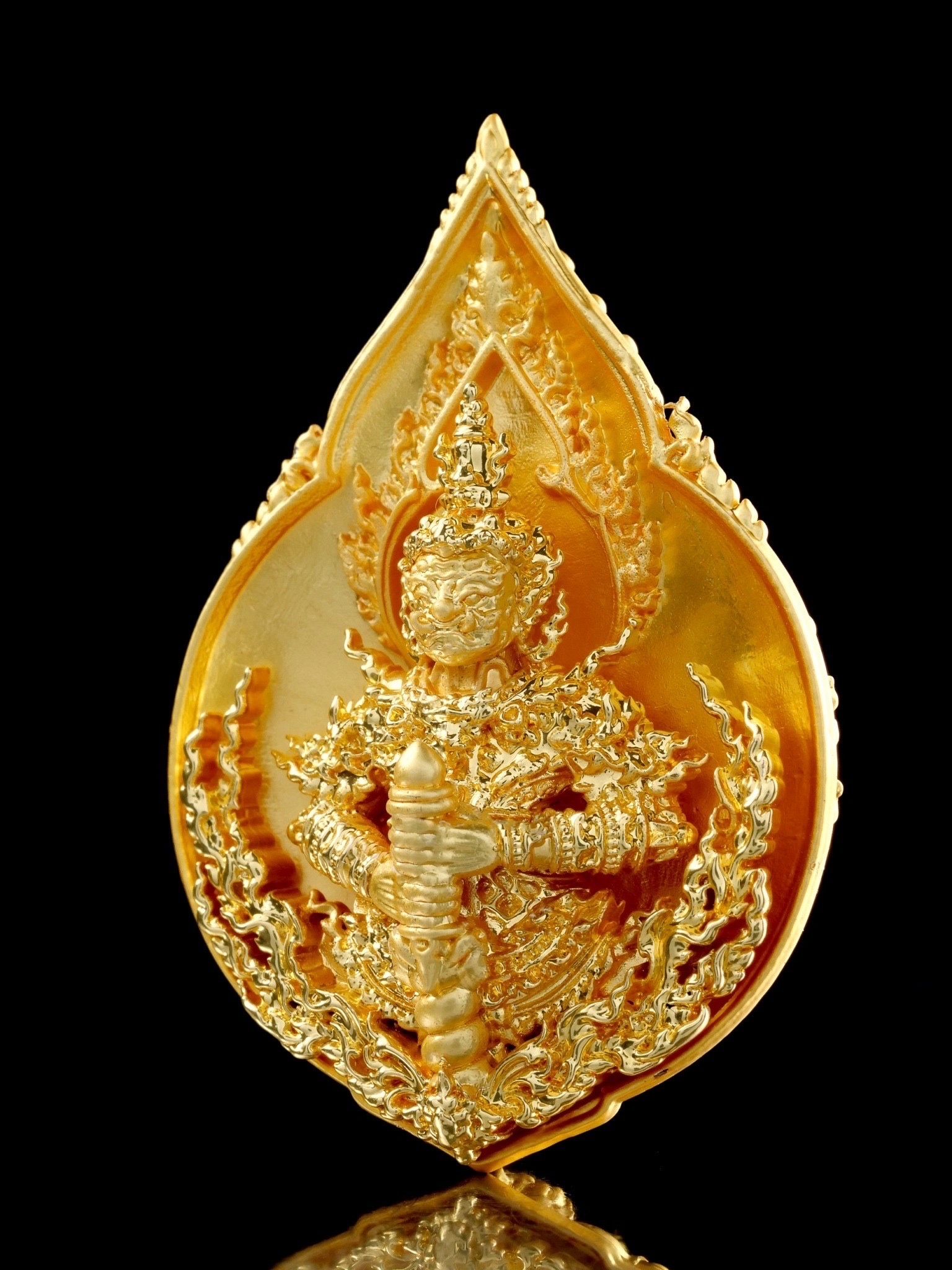 ท้าวเวสสุวรรณโณ รุ่น ทรัพย์มงคล รหัส5 เนื้อทองเทวาฤทธิ์ชุบทองคำแท้