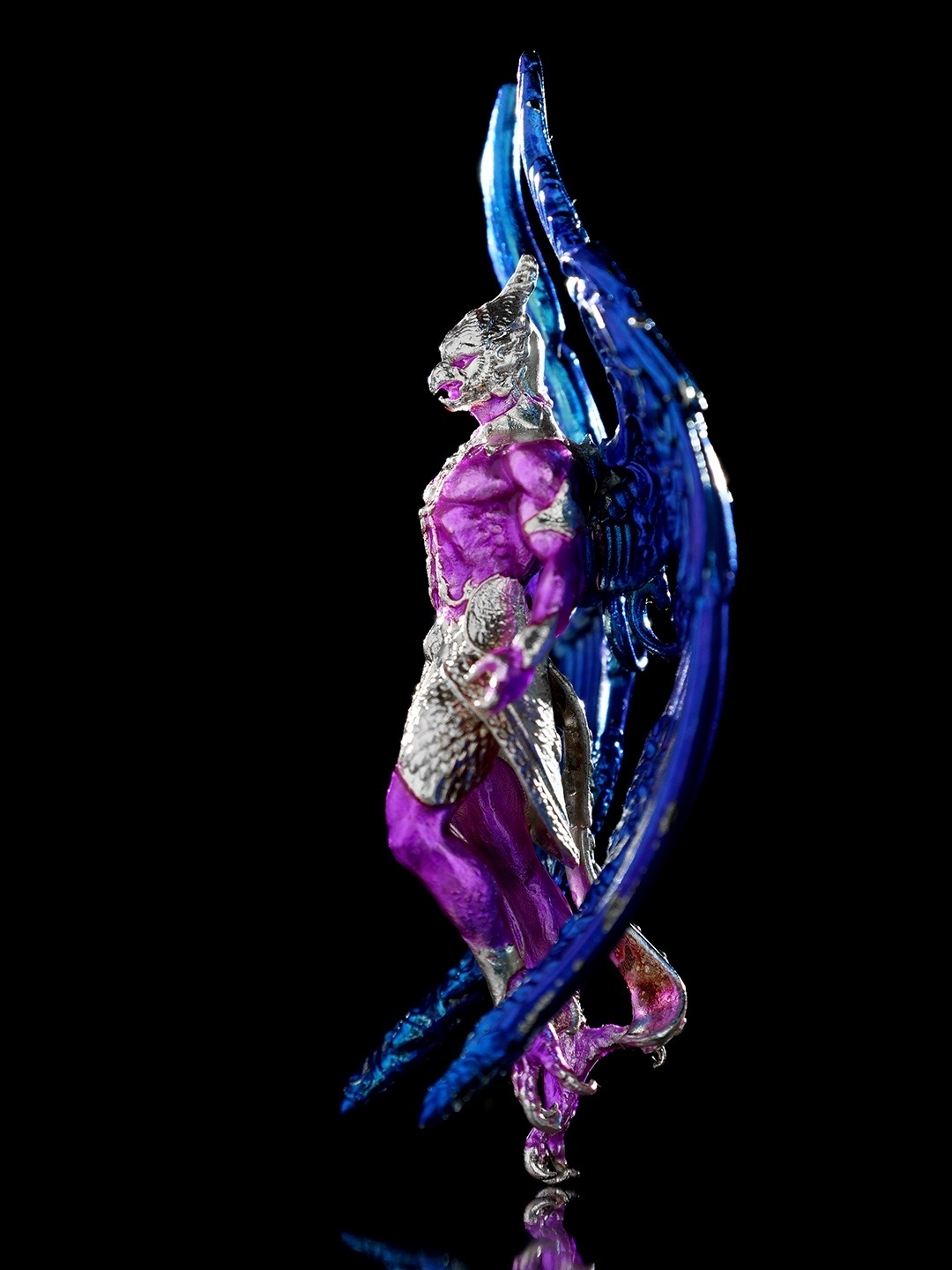 พญาครุฑปรเมศวร รายการพิเศษศูนย์จอง เนื้อบรอนซ์ชุบเงินลงยา