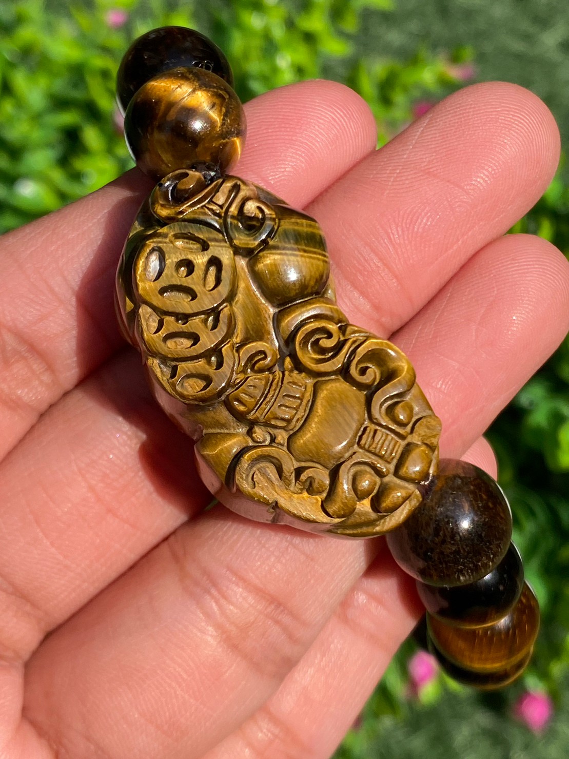 กำไลพลอยแท้ ไทเกอร์อาย Tiger eye Bracelet