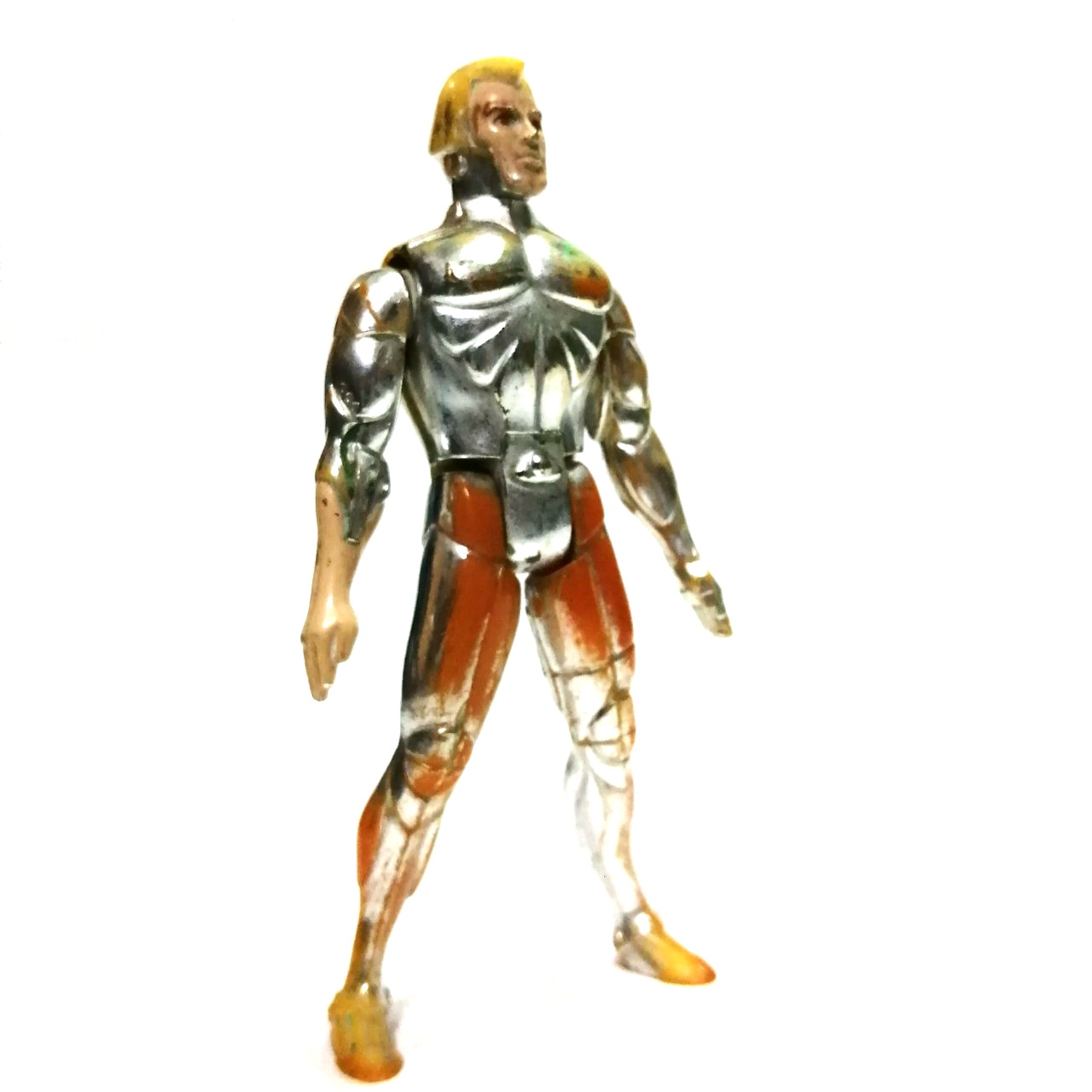 ฟิกเกอร์เก่า สตีลวิล จาก Silver hawk กลไกบีบขากางแขนยังใช้ได้ สีลอกเก่าตามเวลา** ไม่มีปีก ขายตามสภาพ