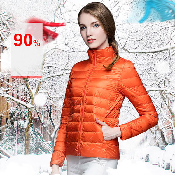 Ultra Light Down Jacket เสื้อกันหนาวขนเป็ดพร้อมถุงเก็บ (11718X)