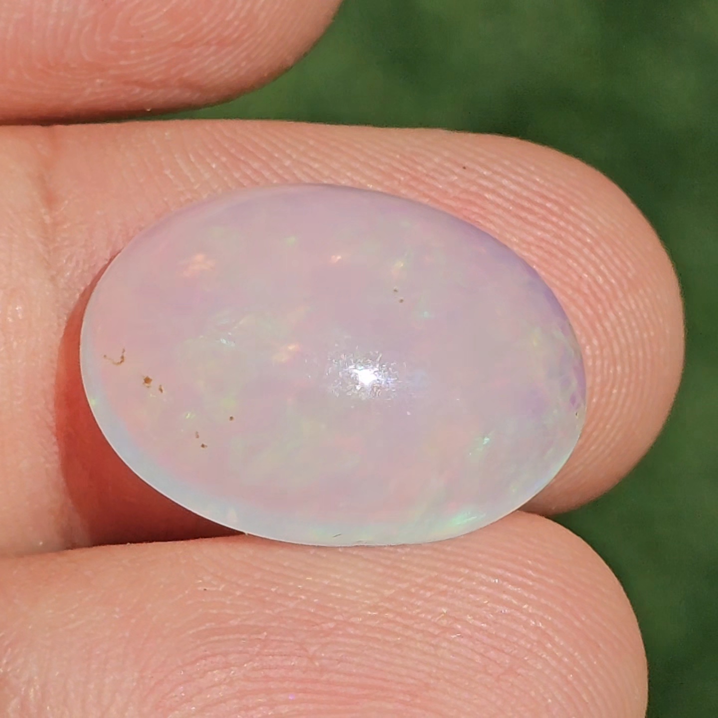 พลอย ไวท์ โอปอล White Opa 7.94 กะรัต (Cts.) พลอยแท้ อัญมณีมงคลประจําวันเกิด เครื่องประดับพลอย