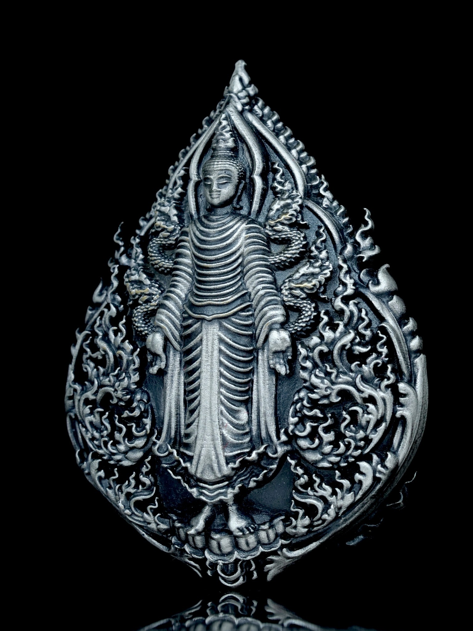 พระพุทธประทานพร รุ่น พุทธบารมี รหัส2 เนื้อเงินแท้รมซาติน 92.5%