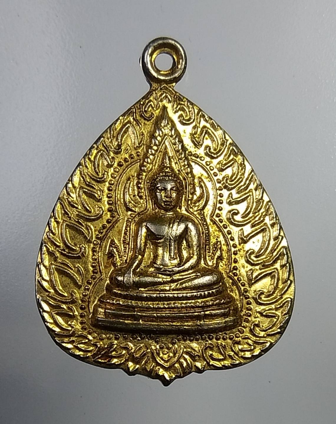 A985 เหรียญใบโพธิ์ พระพุทธชินราช ออกวัดวังทอง จ.พิษณุโลก ปี2514