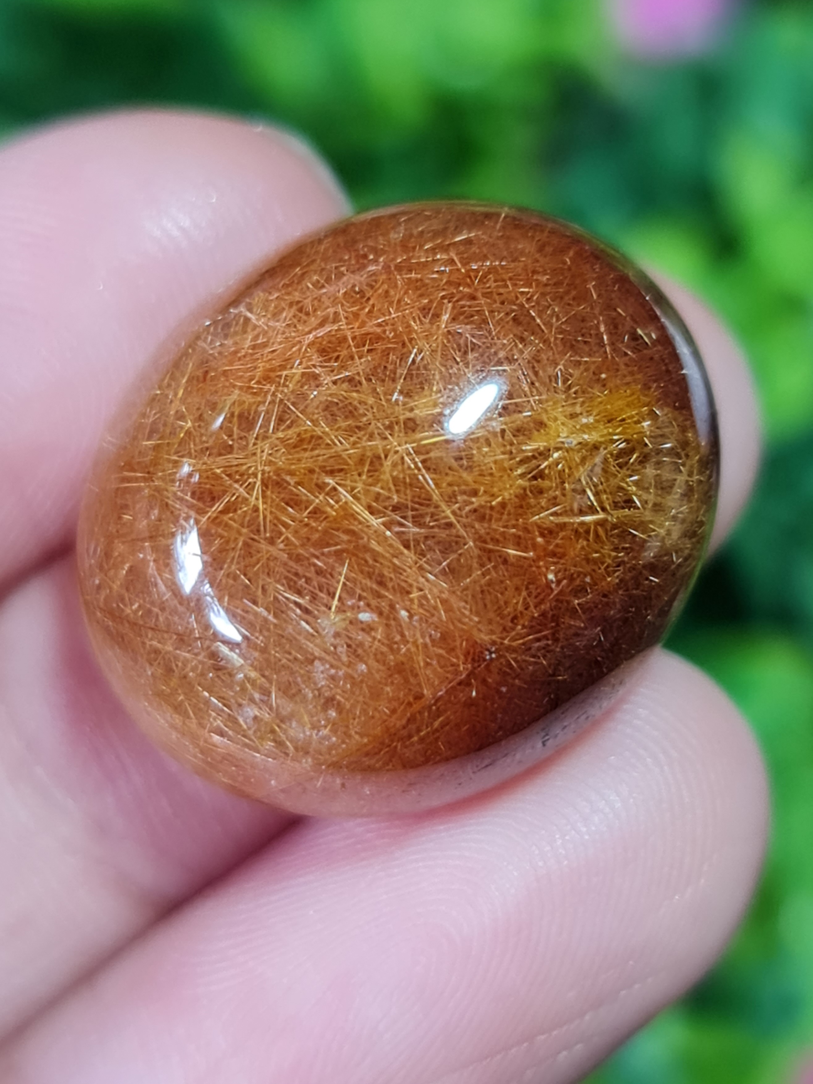 ไหมทอง ควอตซ์ Golden Rutilated Quartz 36.45 กะรัต Cts.พลอยแท้ อัญมณีมงคลประจําวันเกิด เครื่องประดับพลอย