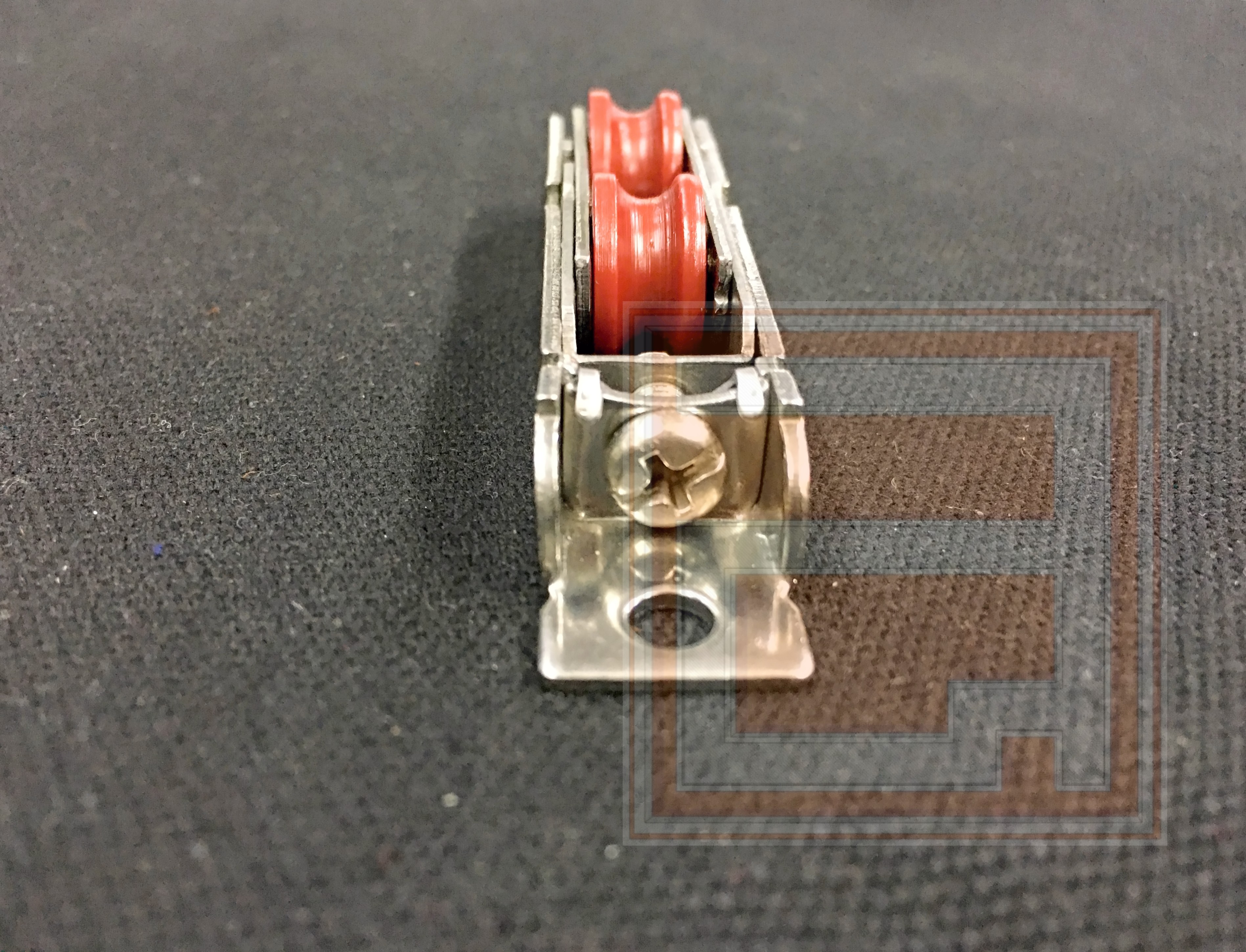 ล้อบานเลื่อน UPVC (ล้อแฝด) รุ่น 100 กก.