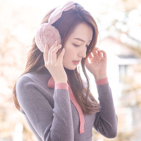 EarMuffs ที่ปิดหูกันหนาวขนนุ่ม แบบคาดผม พับเก็บได้ (12319L)
