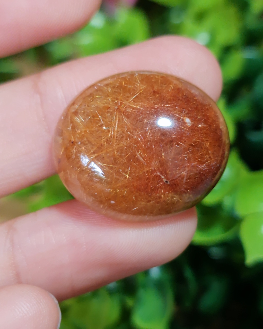 ไหมทอง ควอตซ์ Golden Rutilated Quartz 46.22 กะรัต Cts. พลอยแท้ อัญมณีมงคลประจําวันเกิด เครื่องประดับพลอย