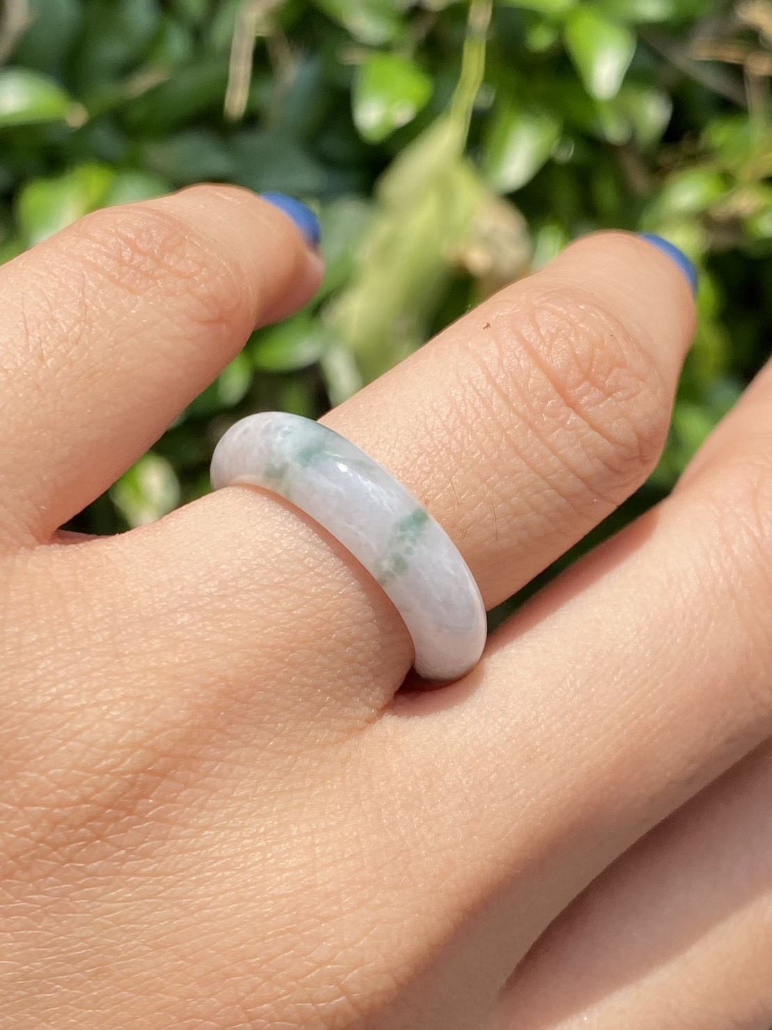 แหวนหยก (jadeite) Size 53 หยก พม่า แท้ (Myanmar Jade) Type A