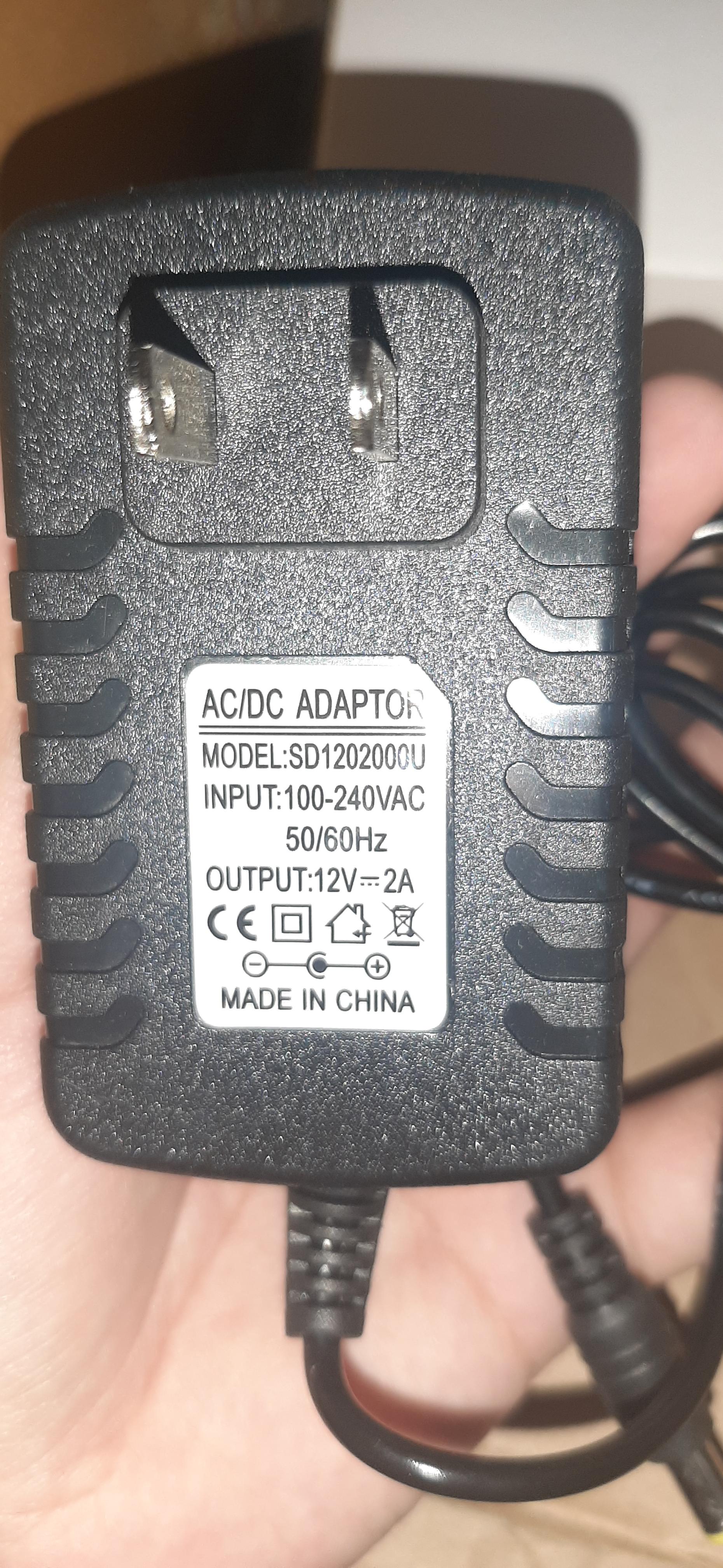 Adapter cctv 12V 2A Adapter AC/DC Adapter (SD1202000U) มีกล่อง สภาพดี ประกันร้าน 6 เดือน